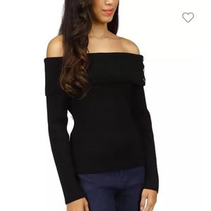 NWT Banana Republic premium off the shoulder sweater XS